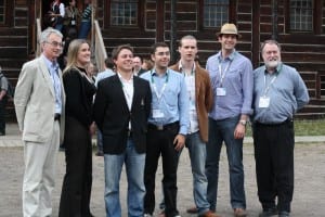 R to L: ICLEI Secretary General Konrad Otto-Zimmermann; Cllr. Cathy Oke from Melbourne, Aus.; Ald. Dominic Mishio from Leduc, AB; Cllr. Sebastian Müller from Freiburg, Germany; Eero Vainio from Lahti, Norway; yours truly; and Vancouver Cllr. David, who is also President of ICLEI.